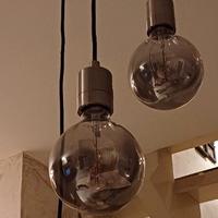 Lampadario moderno design - tre luci calde