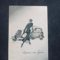 CARTOLINA  "FIAT  LA  NUOVA  BALILLA" (M.DUDOVICH)