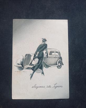 CARTOLINA  "FIAT  LA  NUOVA  BALILLA" (M.DUDOVICH)