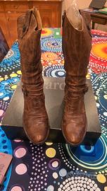 stivali cuoio da donna