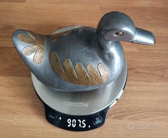 Portagioie peltro ed ottone 0,9 kg 17x13x10 [cm]