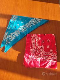 bandana fucsia e azzurro 