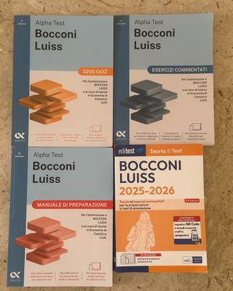 Kit completo Alphatest Bocconi Luiss Cattolica