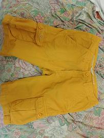 pantaloncino ocra/ giallo