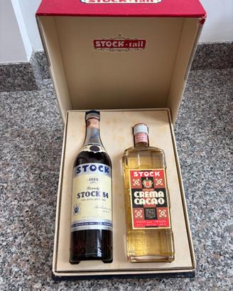 Cofanetto vintage Stock Brandy 84 e Crema Cacao