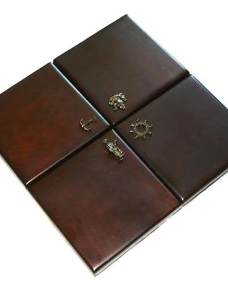 Scatola in legno di mogano