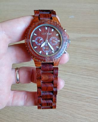 orologio Sector cronografo legno