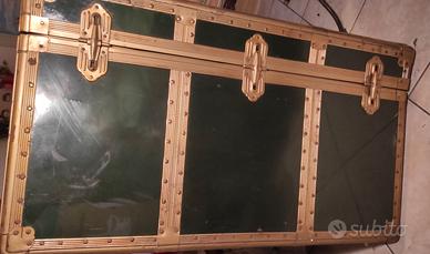 Baule Antico da Viaggio Forziere Cassapanca 900