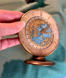 IMHOFworldTIMEclockSWISSpreziosoOROLOGIOtavoloVINT