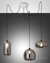 Lampada a Sospensione Fabas Luce Fiona 3 Luci