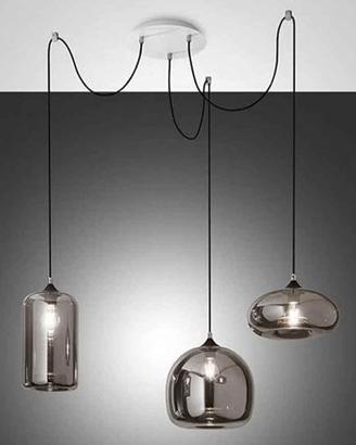 Lampada a Sospensione Fabas Luce Fiona 3 Luci