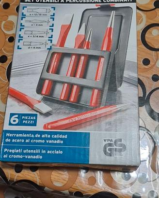 Set utensili a percussione combinati 6 pezzi