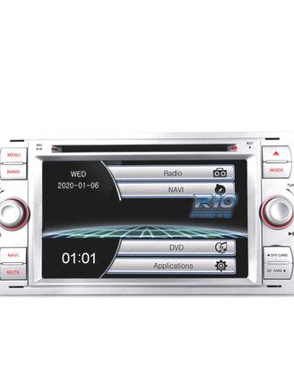 NAVIGATORE RADIO 7" PER FORD QUADRATA COLORE ARGE