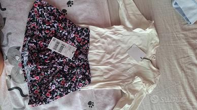 completo gonna e maglia bimba