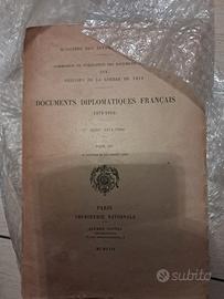 Libro antico di Documenti diplomatici francesi 