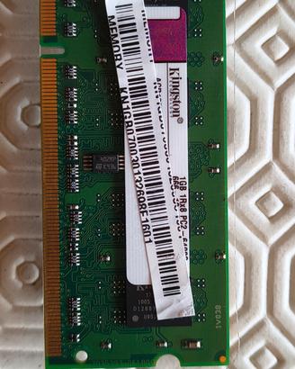 memoria RAM 1GB per PC portatili