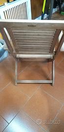 4 sedie Teak Pieghevole  Regent Bakau