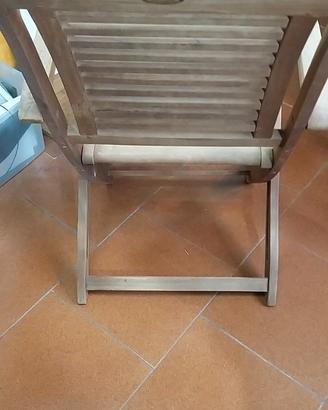 4 sedie Teak Pieghevole  Regent Bakau