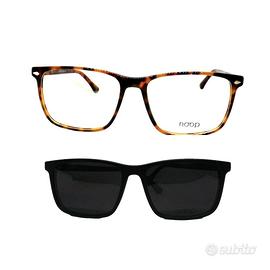 NOOP Montatura Occhiali da Vista Clip Sole Polariz
