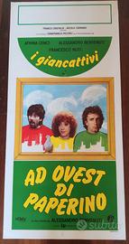 Ad ovest di Paperino Locandina originale 1981 A
