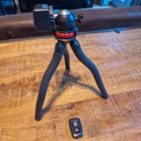 Treppiede Smartphone Octopus con telecomando