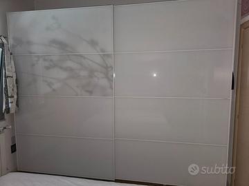 SOLO Ante scorrevoli vetro per armadio Ikea Pax