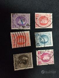 6 francobolli belgio