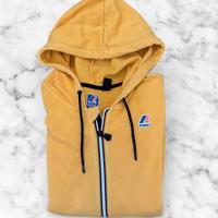Kway Felpa con Cappuccio Arancione Uomo