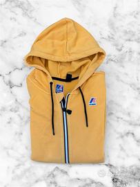 Kway Felpa con Cappuccio Arancione Uomo