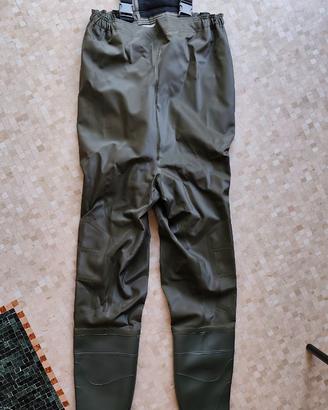 Scafandro tuta da pesca pantaloni + stivali NUOVO