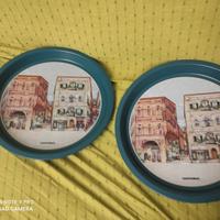 Coppia di Vassoi Pubblicitari