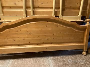 Testiere letto matrimoniale in legno di abete