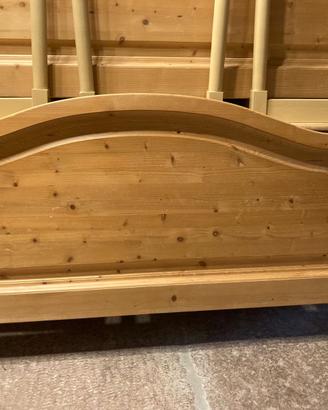 Testiere letto matrimoniale in legno di abete