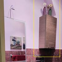 Pensile bagno finitura wengè