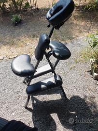 sedia massaggi pieghevole