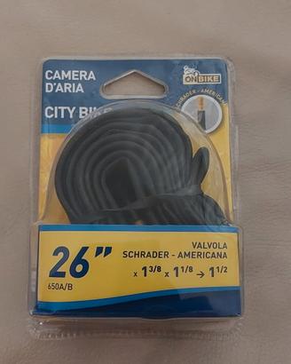 camera d'aria bici 26" 650A/B