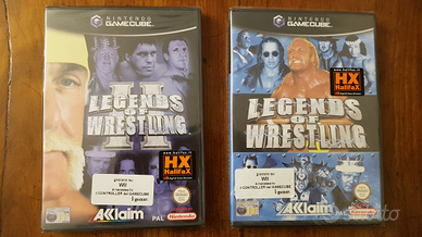 Nintendo game cube wii legends of wrestling 1 e 2