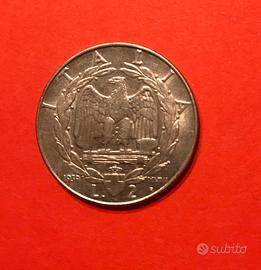 Rara per errore di conio: Moneta da 2 Lire 1939