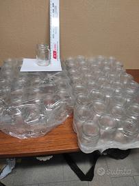 68 vasetti di vetro-  d. 5 cm- h 7 cm 