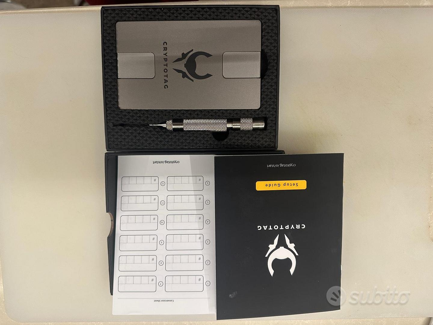 Cryptotag Zeus – Backup seed crypto indistruttibil - Informatica In vendita  a Brescia