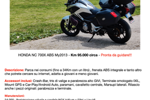 Honda NC 700 X ABS MY2013