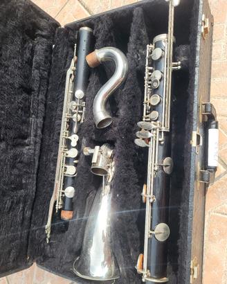 clarinetto basso NOBLET PARIS legno, revisionato 