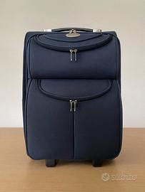 Valigia piccola trolley in tessuto semirigido