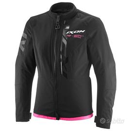 Giacca da moto Ixon COMBAT LADY - Nero / Bianco
