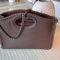 BORSA DONNA SHOPPING ECOPELLE CUOIO C/TRACOLLA
