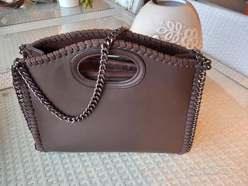 BORSA DONNA SHOPPING ECOPELLE CUOIO C/TRACOLLA