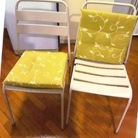 Coppia di sedie tubolari acciaio