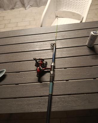 canna da pesca con mulinello 5000 