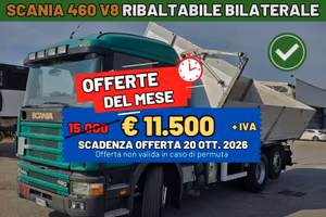 Camion Scania 144L460 Ribaltabile BILATERALE V8