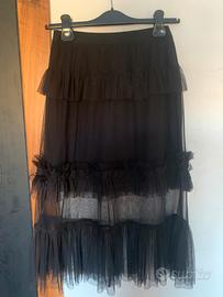 Gonna Sisley nera tulle